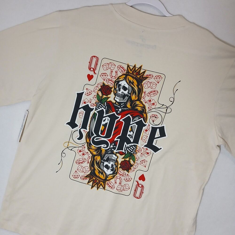 Upstanders Hype Graphic Tshirt Skull Queen of Hearts Mens XL #1138